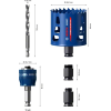 Lochsäge-Starter-Set Expert Tough D.51mm Schnitt-T.60mm Power Change Plus