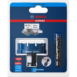 Lochsäge Expert Sheet Metal D.51mm Schnitt-T.5mm Power Change Plus-Beschreibung lesen