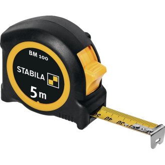 Taschenrollbandmaß BM 100 L.5m B.19mm mm/mm EG II ABS/TPE 1000er-Skala-Beschreibung lesen