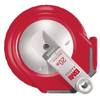 Kapselbandmaß RADIUS L.30m Band-B.1m A mm/cm EG II Ku.weiß Stahlmaßband-Beschreibung lesen