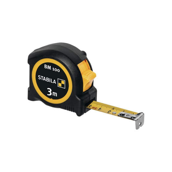 Taschenrollbandmaß BM 100 L. B.16mm mm/mm EG II ABS/TPE Metall-Clip-Beschreibung lesen