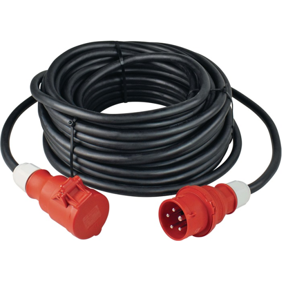 Rallonge CEE avec Pnwender 32 A 400 V 10m H07RN-F 5x6mm²-Lire la description