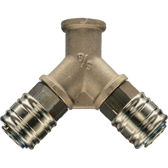 Verteiler Gew.G 3/8 Zoll/15,39mm DN 7,2,Innengewinde,2 Kupplungen-Beschreibung lesen