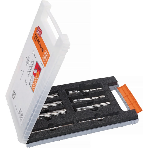 Kernbohrersatz HSS 8-teilig 12-22mm Kernbohrersatz HSS 8-teilig 12-22mm-Beschreibung lesen
