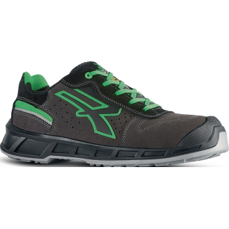 Sicherheitshalbschuh Taylor Gr.40 grau/grün S1P SRC ESD EN20345 Leder-Beschreibung lesen