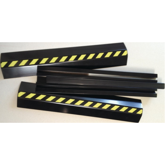 Kabelbrücken L1500xB80xH20mm Alu.schwarz m.Doppelklebeband EHA-Beschreibung lesen