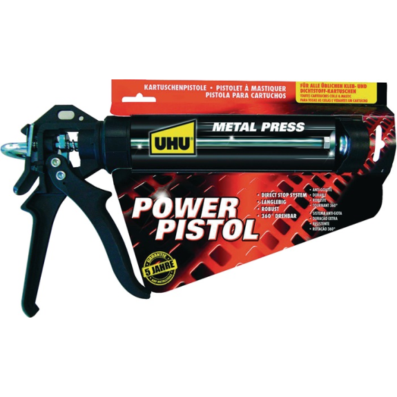 Kartuschenpresse POWER PISTOL MET 360 Grad drehb.-Beschreibung lesen