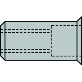 Blindnietmutter Nietschaft dxl 9x15,5mm M6 Alu Kleinkopf 250 St.-Beschreibung lesen
