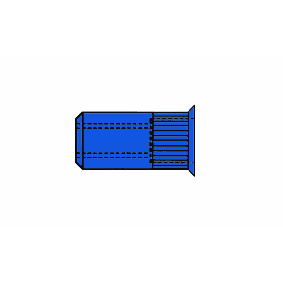 Blindnietmutter Nietschaft dxl 7x12,5mm M5 STA Kleinkopf 500 St.-Beschreibung lesen