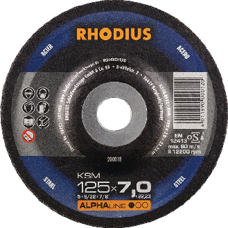 Schruppscheibe KSM D180xS7,0mm gekr.Bohr.22,2m-Beschreibung lesen