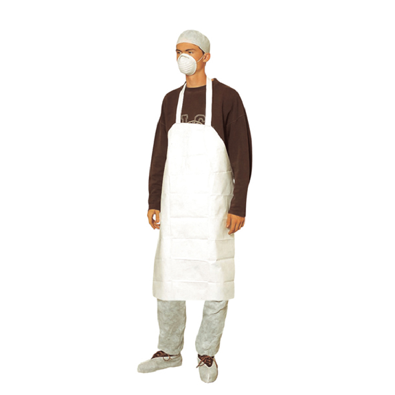 Coverguard - Tablier jetable blanc 110x71cm TYVEK Pro-Tech (Pack de 100)-Lire la description