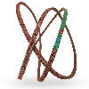 CMW - Correa trapezoidal para tractores de jardín 4LK-540 longitud :1372mm - 54inch con cubierta seca y cable Kevlar