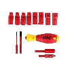 Werkzeugsz Slim Vario electric 13-tlg.m.Wechselkl.VDE isol.