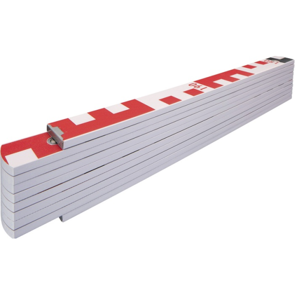 Gliedermaßstab 1407 GEO L.2m B.1,70cm mm/cm EG III Buchenholz weiß-Beschreibung lesen