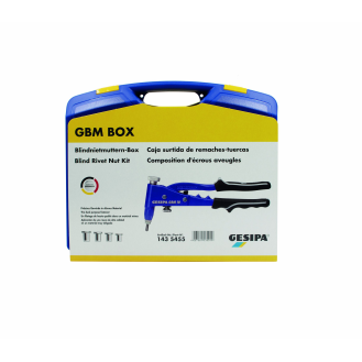 Blindnietmutternsortimentbox 156tlg.Zange GBM10 u.Blindnietmutter M4-M6-Beschreibung lesen