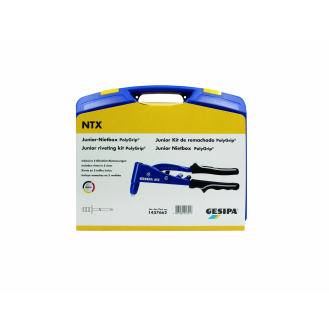 Blindnietsortiment Junior-Nietbox PolyGrip 352tlg. i.Blechkoffer-Beschreibung lesen