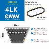 CMW - Cinghia trapezoidale per trattori da giardino 4LK-344 lunghezza :864mm - 34inch con copertura a secco e cavo in Kevlar