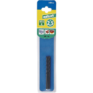 Broca para metal HSS, FL,   2,5 x 57 mm-Leer más
