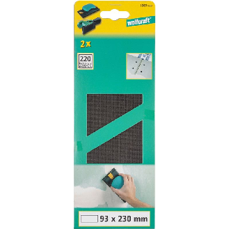 2 rejillas de lijado SiC, grano 220, 93 x 230 mm-Beschreibung lesen