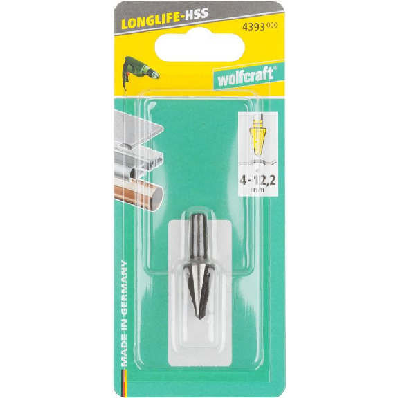 1 fresa de escariar HSS   4-12,2 mm, hexagonal-Leer más
