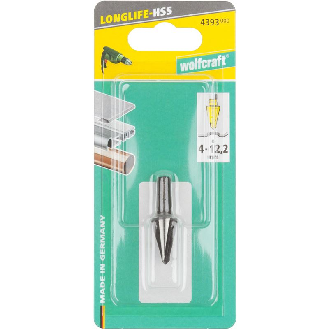1 fresa de escariar HSS   4-12,2 mm, hexagonal-Leer más
