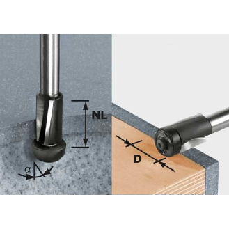 Fresa de enrasado HW D19/25 ss S12 - 492661 --Leer más