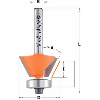 Fresa para biselar 45° HM S:8 D:27x5.5