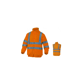 Veste Haute visibilité orange taille M --Lire la description