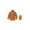 Veste haute visibilité orange taille L -