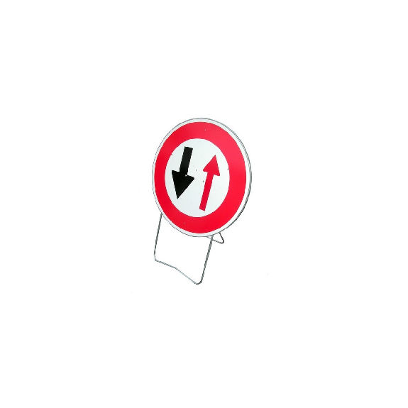 Panneau de signalisation B15 - Circulation alternée Panneau de signalisation B15 - Circulation alternée-Lire la description