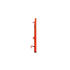 Potelet à anneau peint pour garde-corps 2 positions - Ø 40 mm
