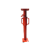 Etai de maçon peint écrou acier de 1.10 à 1.80 m Etai de maçon peint écrou acier de 1.10 à 1.80 m