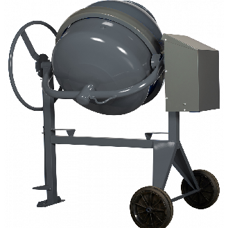 Bétonnière Semi-PRO Electrique - Cuve 160 litres-Lire la description