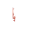 Garde-corps pince 2 positions planche peint Garde-corps pince 2 positions planche peint
