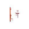 Garde-corps pince 2 positions anneau peint Garde-corps pince 2 positions anneau peint