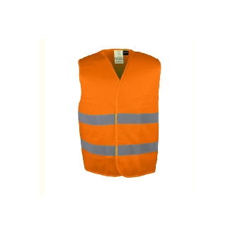 Gilet Haute Visibilité Orange - Taille L-Lire la description