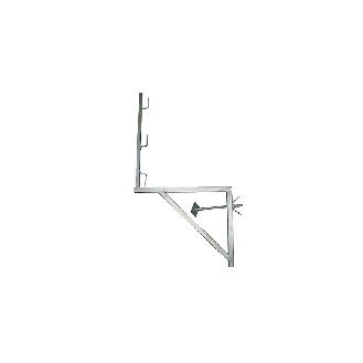 Console de maçonnerie galvanisée Lg 1.00 m avec tige 1.00 m-Lire la description