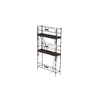 Échafaudage en acier galvanisé 24 m²-Lire la description