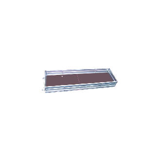 Plancher d'accès à trappe alu-bois 2.50 m - Echafaudage Ø 42-Lire la description