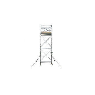 Échafaudage roulant aluminium 6.30m-Lire la description
