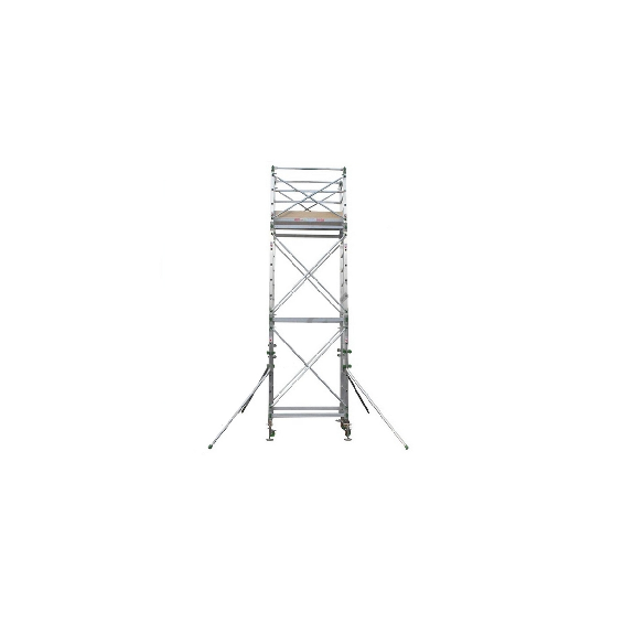 Échafaudage roulant aluminium 6.30m-Lire la description