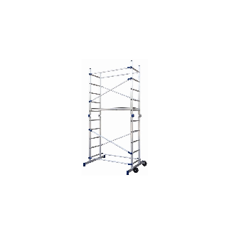 Echafaudage modulable roulant aluminium 3.80m - MODALU-Lire la description