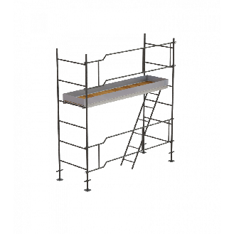 Lot échafaudage Ø 42 mm - 16 m2 version façade-Lire la description