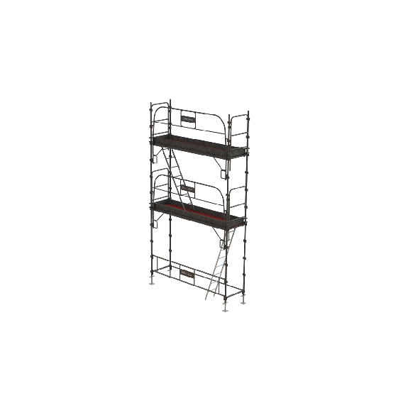 Échafaudage en acier galvanisé 24 m²-Lire la description
