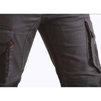 Pantalon bicolore multipoches Argile Taille 42-Lire la description