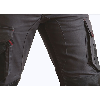 Pantalon bicolore multipoches Argile Taille 40