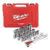 Set bussole a mano da ½ con cricchetto  28pz Milwaukee
