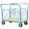 Chariot de manutention avec côtés grillagés