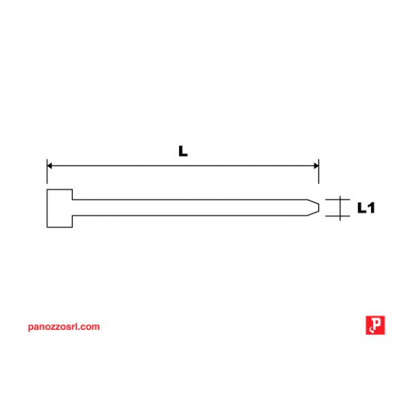 FASCETTE IN PLASTICA 100X2,5mm. - Prezzo multiplo di 100 pz. - naturali-Leggi tutto
