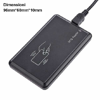 Lettore RFID NFC 13.56 MHz con interfaccia USB-Leggi tutto